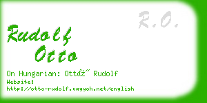 rudolf otto business card